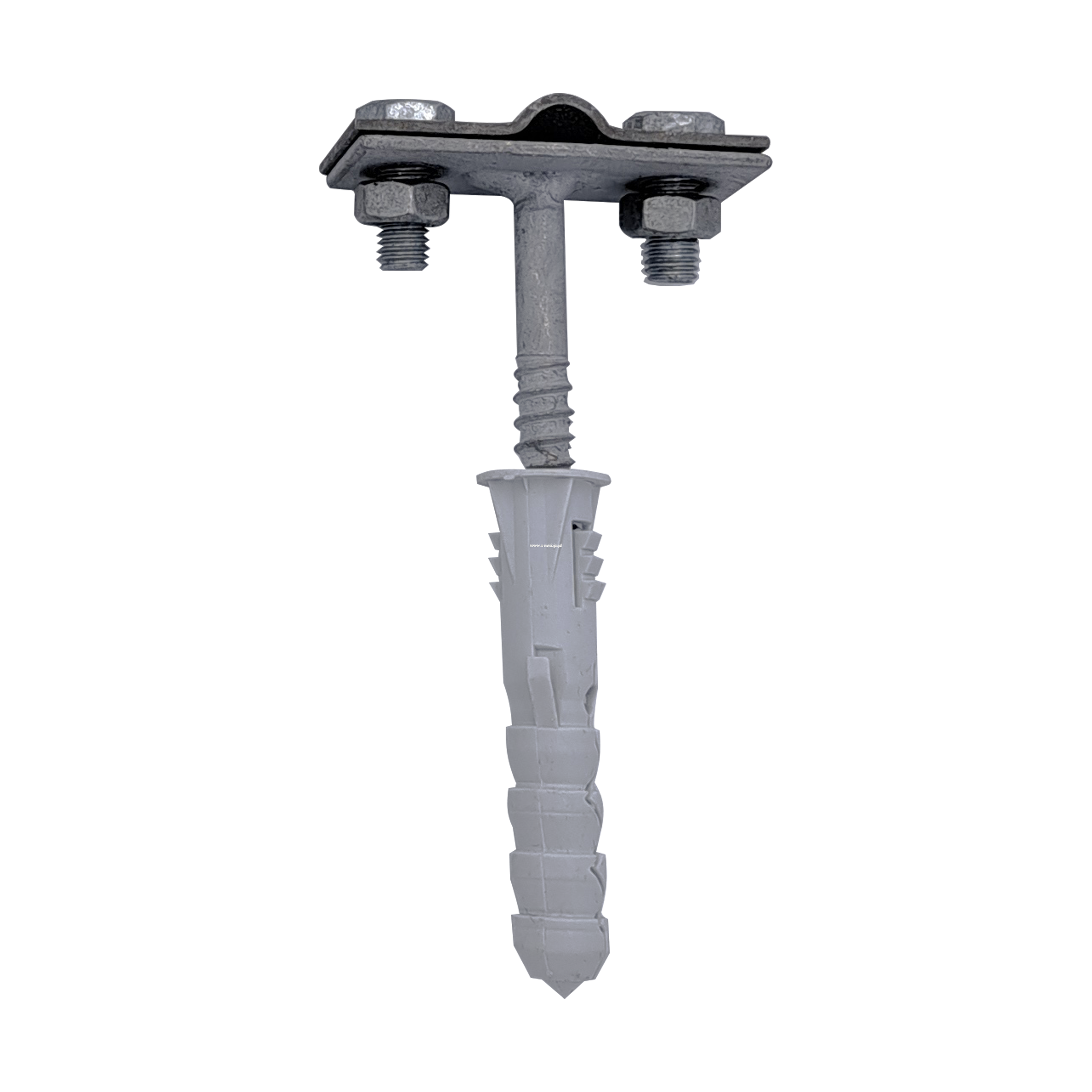 300 mm - Uchwyt z kołkiem rozporowym i śrubą 0–5 mm | Wspornik do drutu