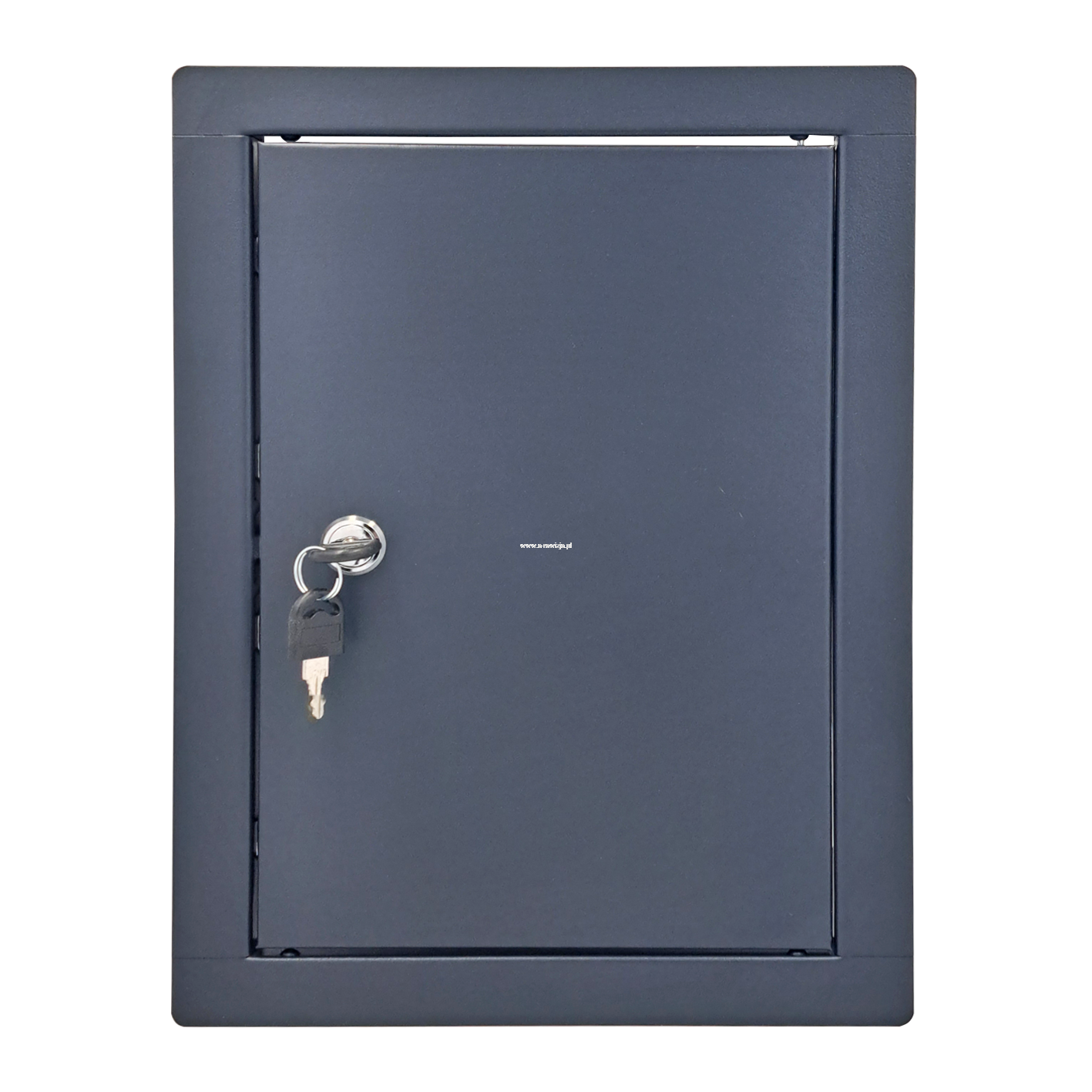 200x300 mm (20x30 cm) Metalowe Drzwiczki Rewizyjne CLASSIC- Grafitowe RAL7016, Zamykane na Klucz | Idealne do Wnętrz i na Zewnątrz! 