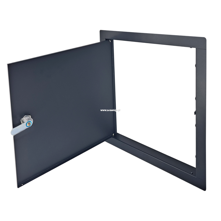 Drzwiczki rewizyjne metalowe grafitowe kwadrat-5.png