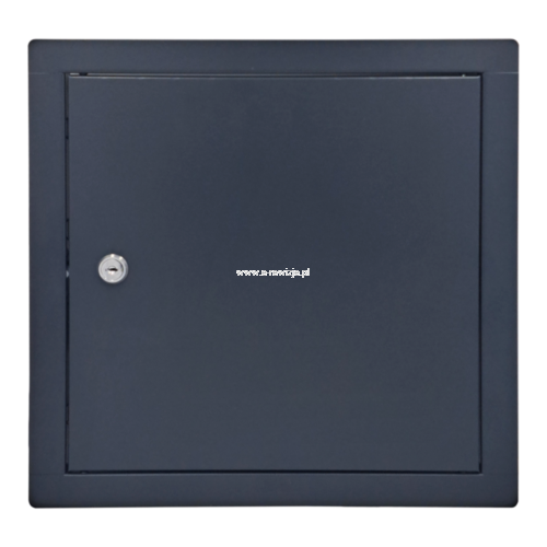 Drzwiczki rewizyjne metalowe grafitowe kwadrat.png