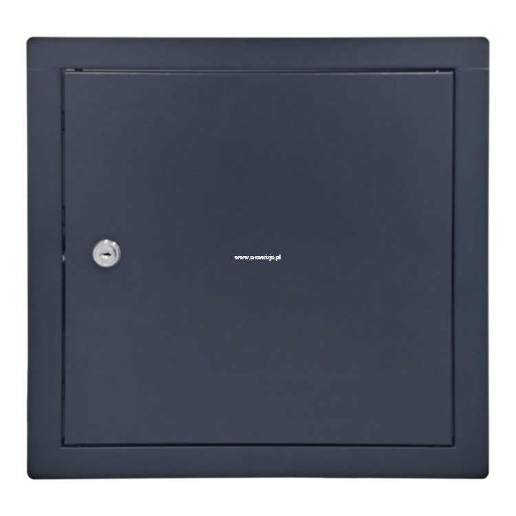 Drzwiczki rewizyjne metalowe grafitowe kwadrat.png