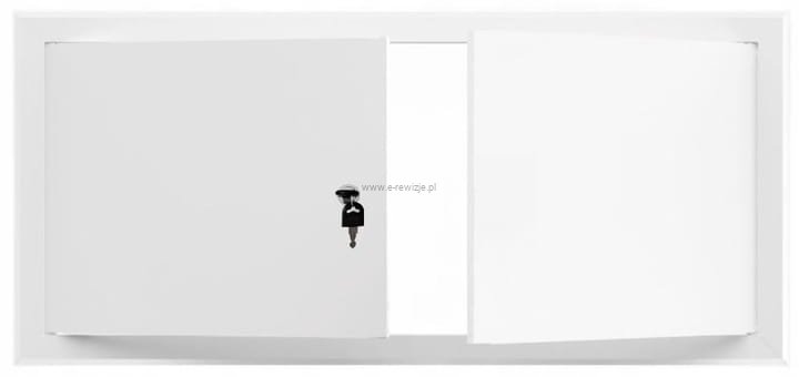 1000x600 mm (100x60 cm) Metalowe Drzwiczki Rewizyjne STRONG - Białe, Wyciągane z Kluczem | Konstrukcja z Grubej Blachy, Idealne do Domu i na Zewnątrz! 