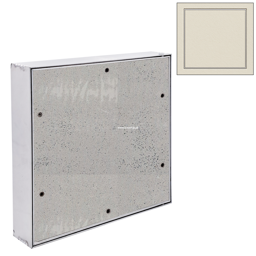 RIVET ELEVATION 60x60 cm – Elewacyjne Drzwiczki Rewizyjne  | UCHYLNE Z PŁYTĄ BETONOWĄ | Z Uszczelką, Do Elewacji i Muru
