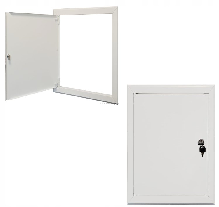 Biale-drzwiczki-metalowe-na-KLUCZ-40x50-cm-400x500-mm-Rewizja-DO-ELEWACJI-Material-metal.jpeg
