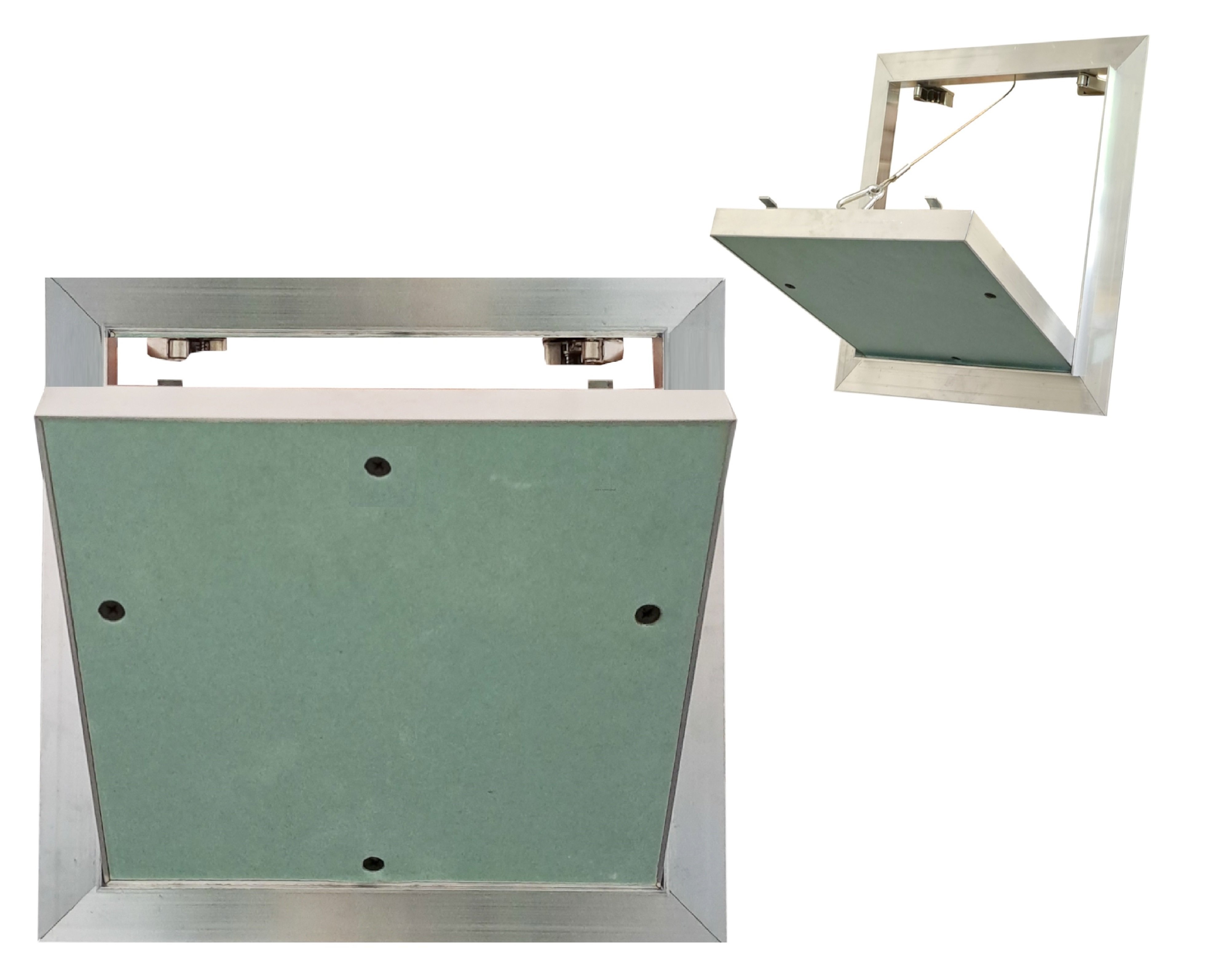 300x300 mm - Drzwiczki rewizyjne do sufitu i ściany GK Wyciągana Rewizja do malowania- REMO (30x30 cm)