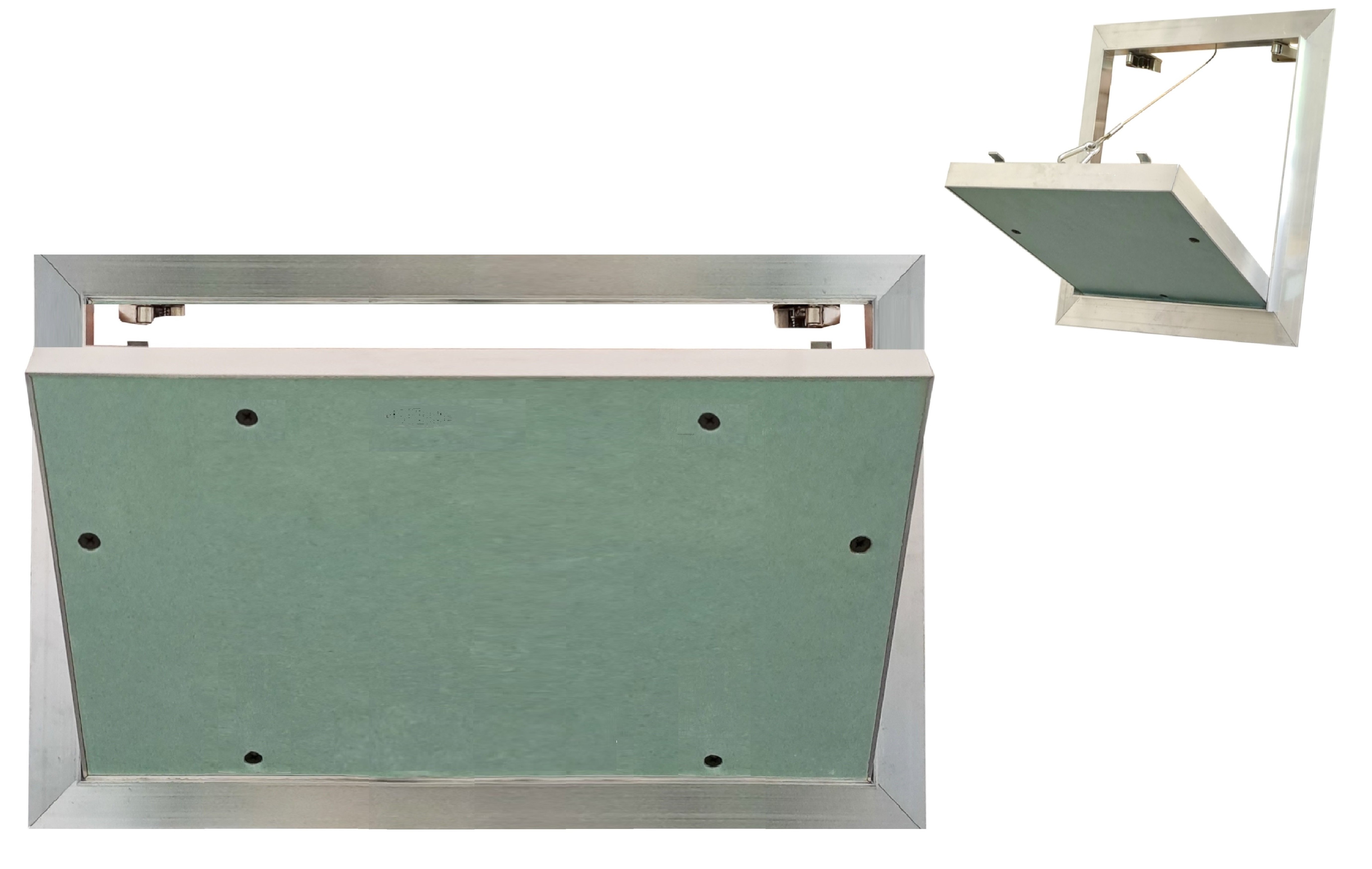 250x400 mm - Drzwiczki rewizyjne do sufitu i ściany GK Wyciągana Rewizja do malowania- REMO (25x40 cm)