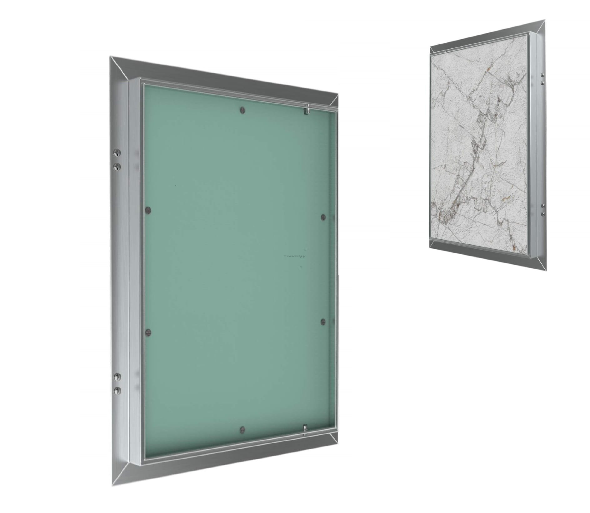 200x350 mm - Drzwiczki rewizyjne pod płytki - Do ściany GK Uchylne z wnęką do glazury - CERAMIKO (20x35cm) 
