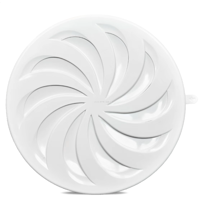 Kratka wentylacyjna REGULOWANA PCV fi 80–150 mm | Biała