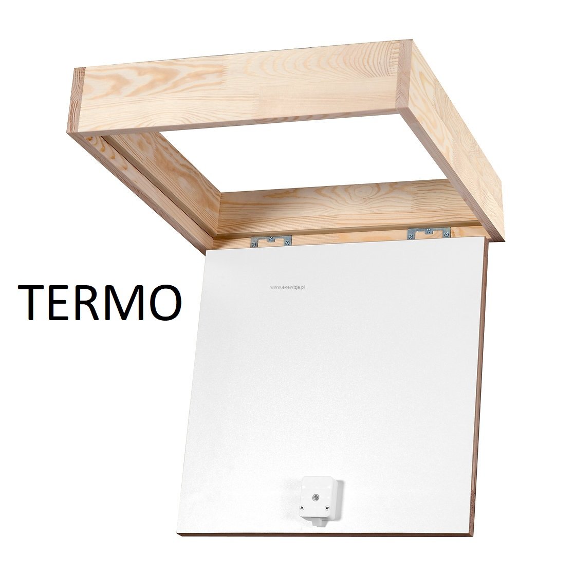 Wyłaz strychowy TERMO 74x70 cm | Klasyczny Drewniany Właz 26 mm Oman