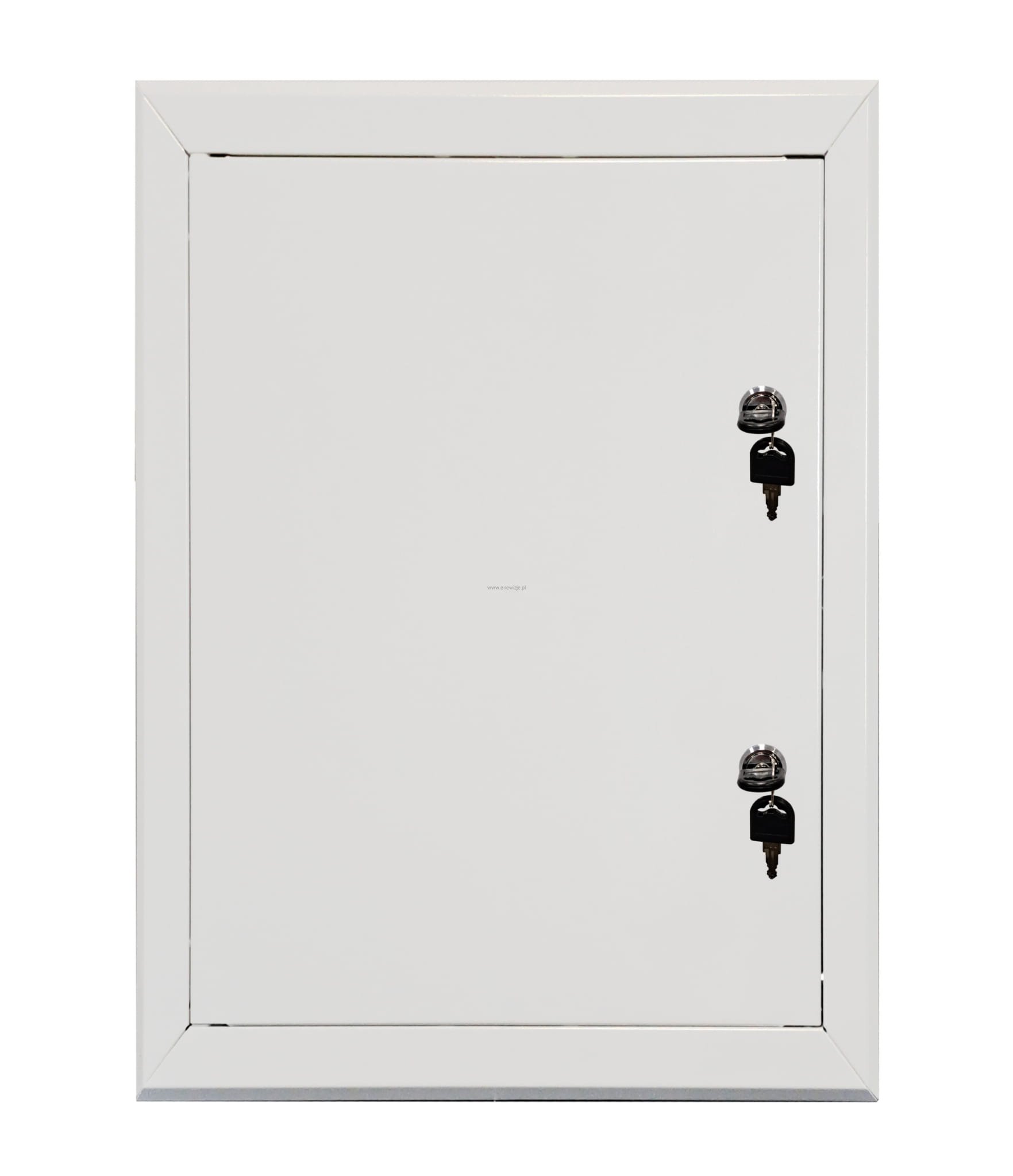 Drzwiczki rewizyjne metalowe 40x100 cm białe klucz  STRONG