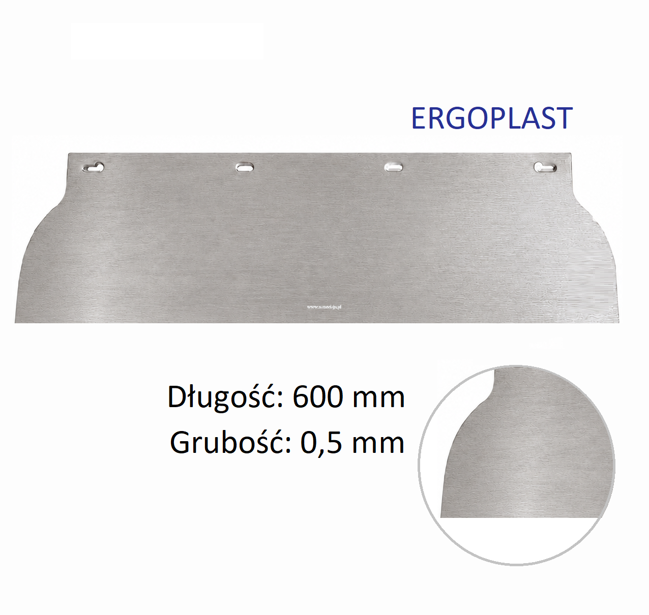 ERGOPLAST Ostrze wymienne 0,5mm x 600 mm | Pióro do tynku Olejnik
