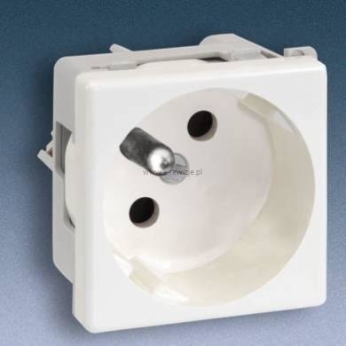 Gniazdo K45 z uziemieniem 16A/230V~, grafit Connect