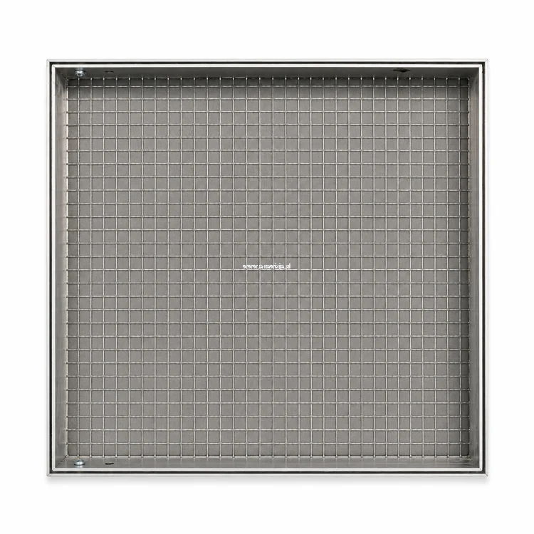 Kwadratowy metalowy panel z siatką.png