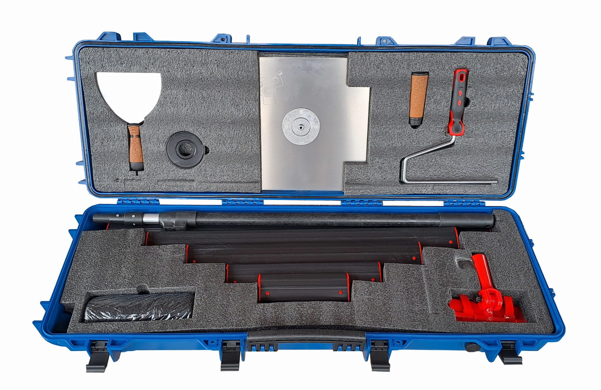 Zestaw narzędzi do gładzi z walizką na kółkach 12 el. ERGOPLAST Olejnik 