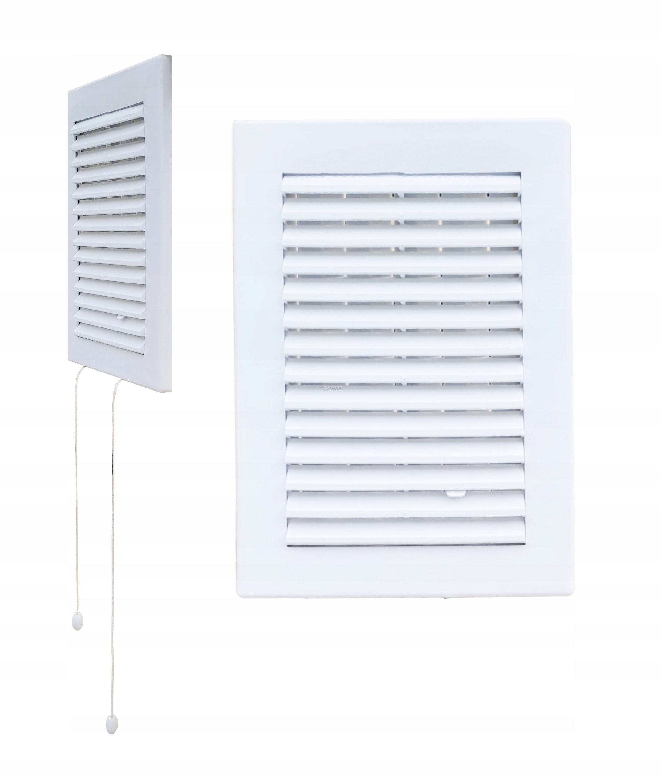 Kratka z żaluzją i sznurkiem wentylacyjna 14x21