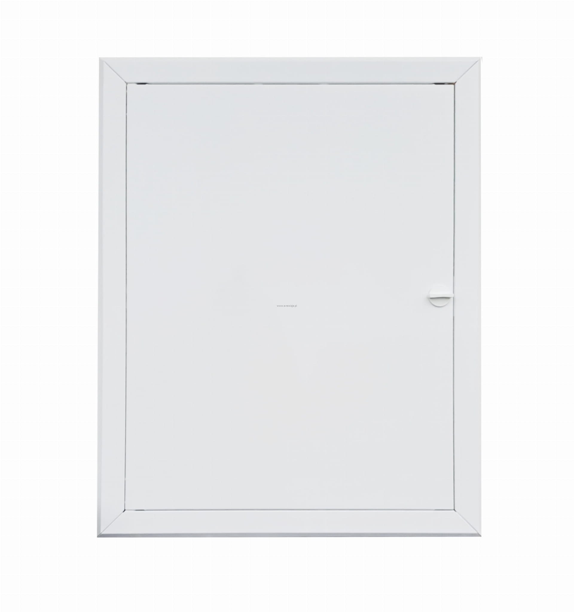 600x800 mm (60x80 cm) Metalowe Drzwiczki Rewizyjne STRONG - Białe, Wyciągane z Pokrętłem | Konstrukcja z Grubej Blachy, Idealne do Domu i na Zewnątrz!