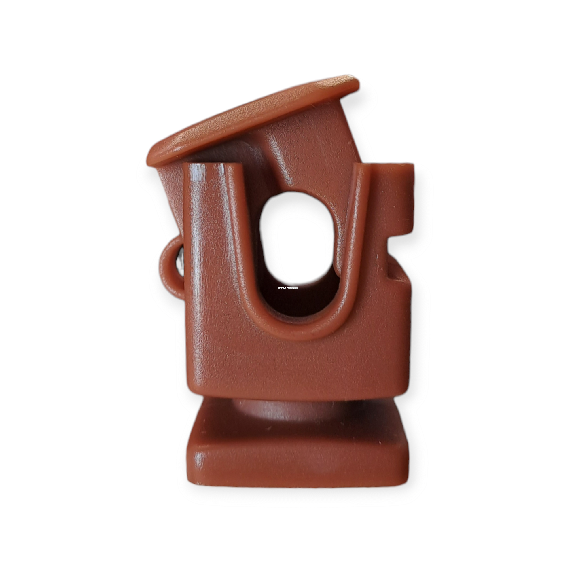 Uchwyt do drutu Wspornik odgromowy - regulowany - NISKI - BRĄZOWY