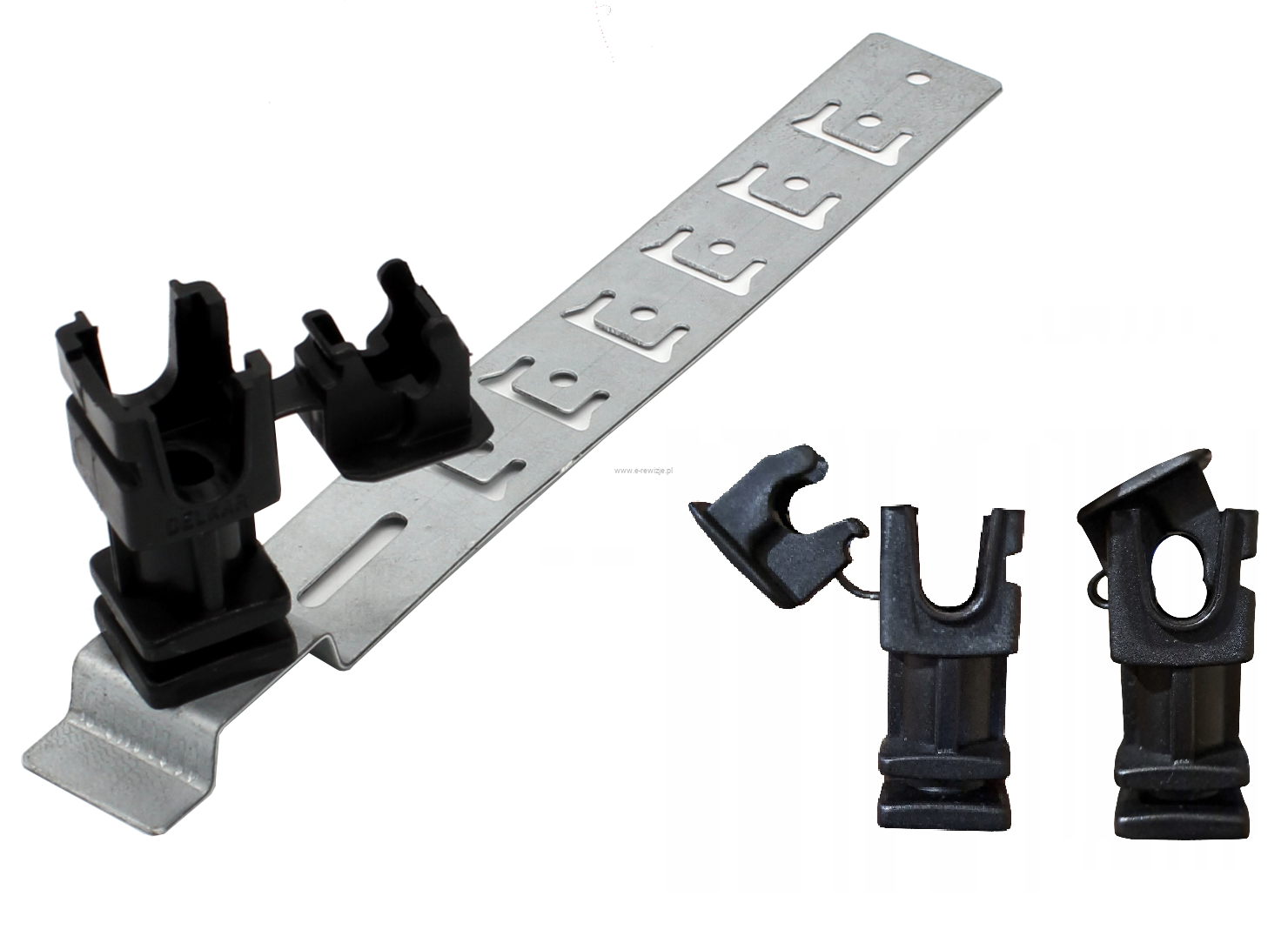 Uchwyt dachówkowy CZARNY - WYSOKI pod dachówkę odgromowy