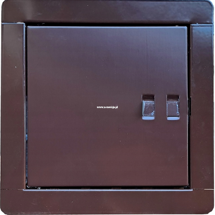 Brązowe drzwiczki kominowe 14x14 rewizyjne wyczystka 