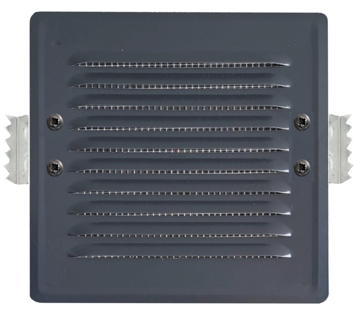 Kratka z łapkami 14X14 JASNY GRAFIT RAL 7016 wentylacyjna kominowa 