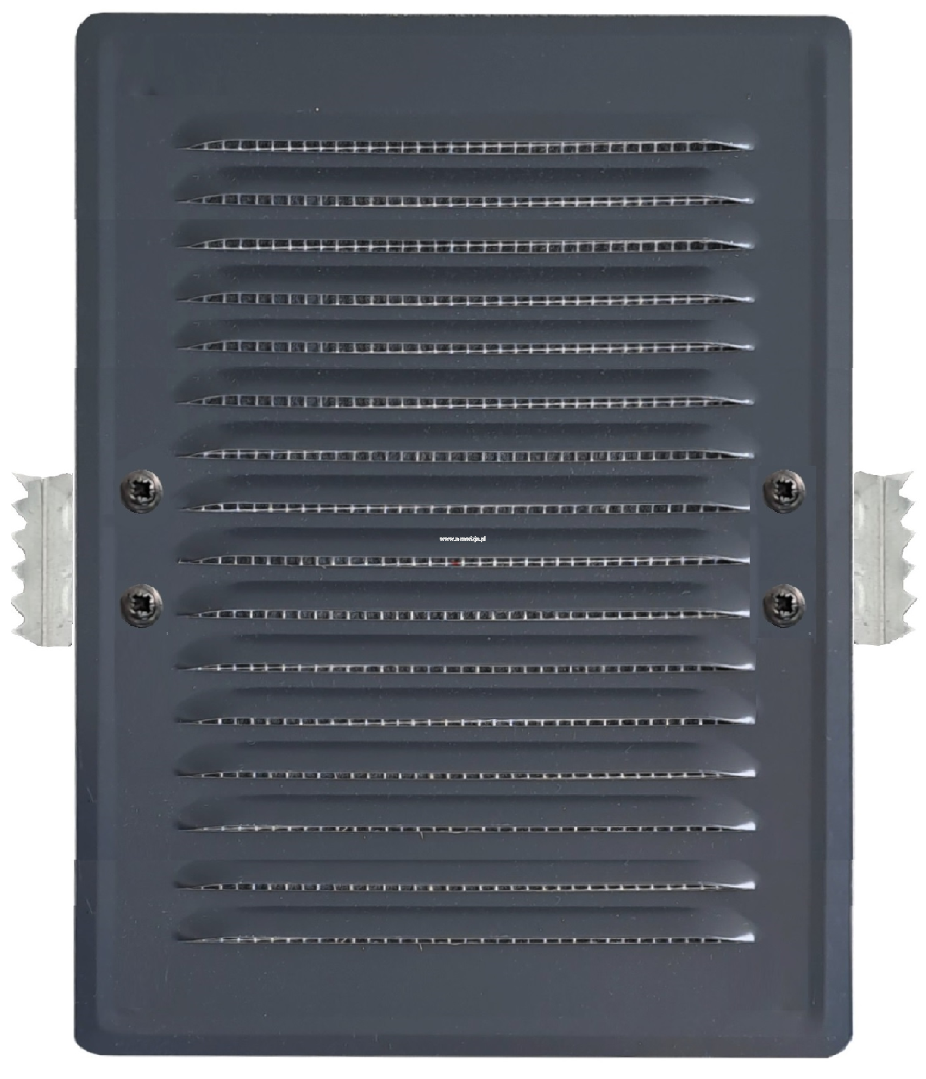 Kratka z łapkami 14X21 JASNY GRAFIT RAL 7016 wentylacyjna kominowa 