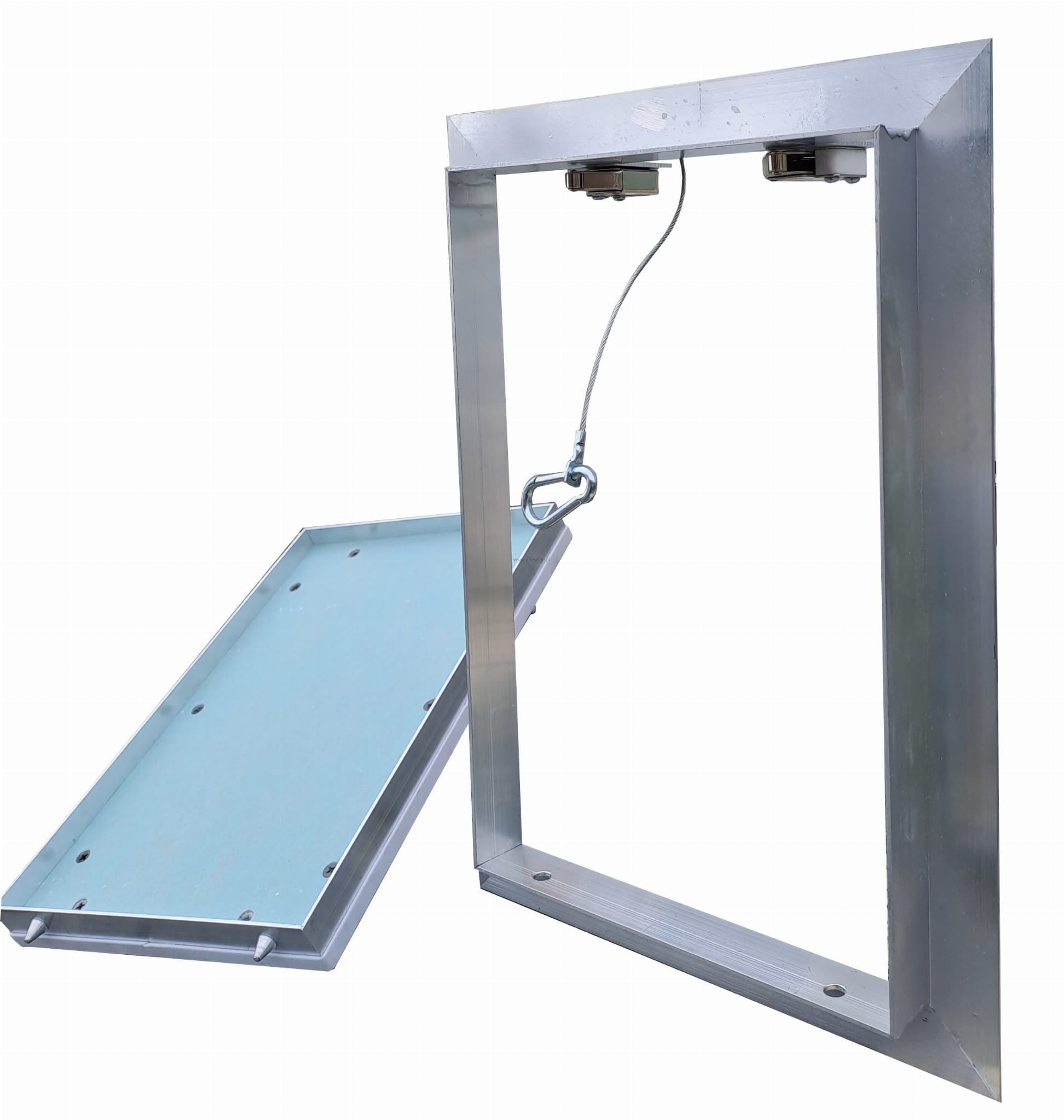 Klapa rewizyjna z wyciąganą ramką 40x30 400x300 i wnęką  pod płytkę  DECO 