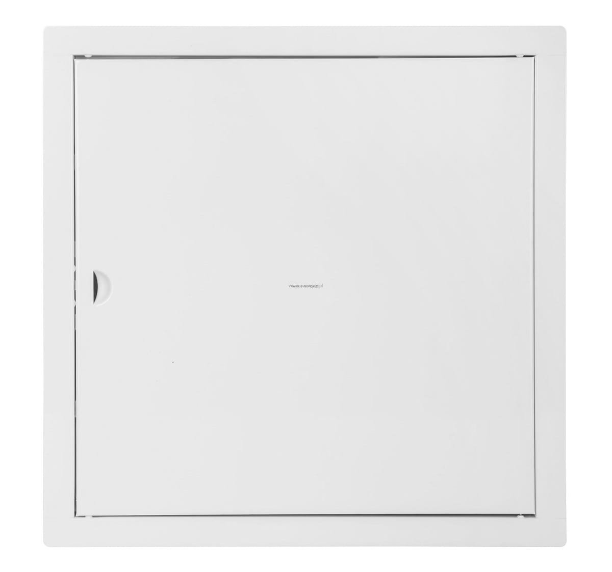 200x200 mm (20x20cm) Metalowe Drzwiczki rewizyjne CLASSIC – Białe RAL9016, Zamykane na zatrzask | Idealne do Wnętrz i na zewnątrz!