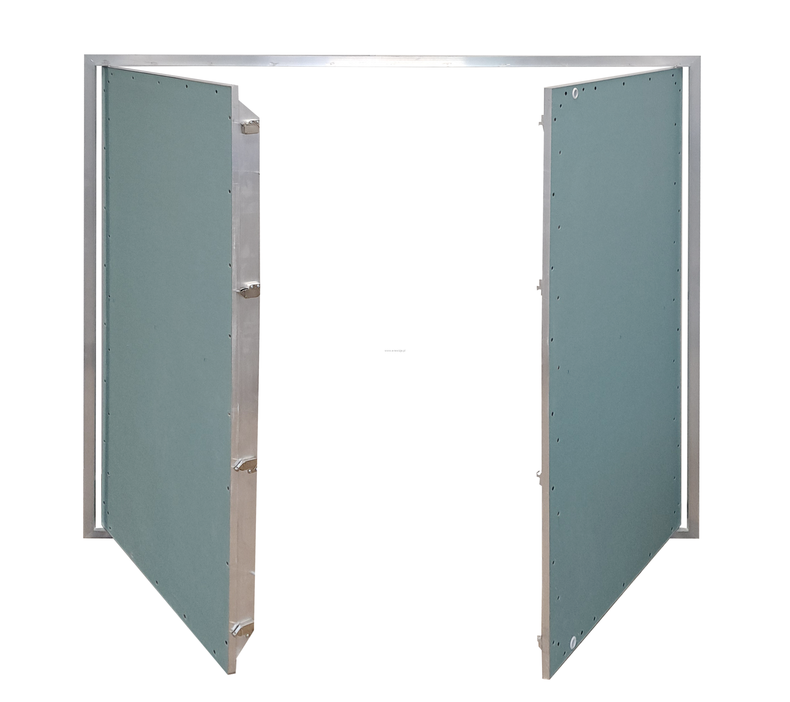 Klapa rewizyjna dwuskrzydłowa 1200x1350 na zawiasach RIVET ATEST PZH 