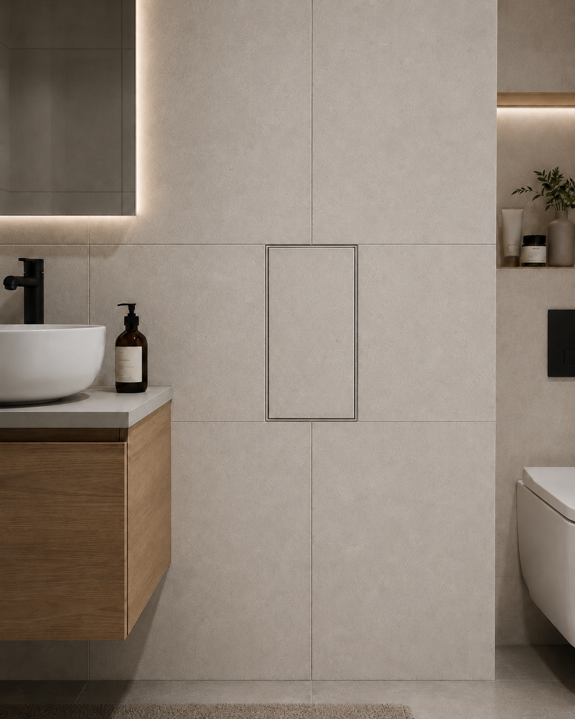 Rewizja pod płytki ceramiczne 40x20 CERAMIKO ALUREM w łazience